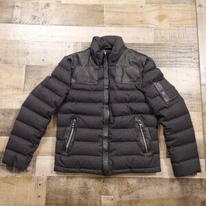 Maurice Benisti MB Series Down Jacket – Women’s Size Medium Black, Leather‎ Trim